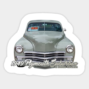 1949 Plymouth Suburban 2 Door Wagon Sticker